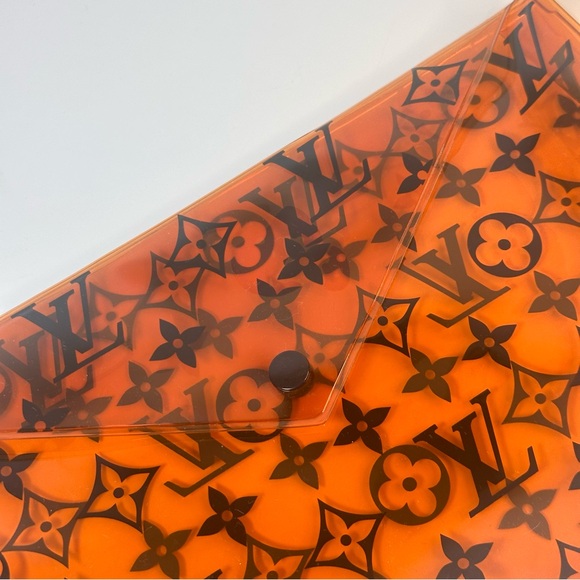 Louis Vuitton PVC Monogram Printed Envelope Pouch Orange - Picture 10 of 12